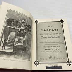 The Last Act Being the Funeral Rites of Nations and Individuals Facsimile ExLibr