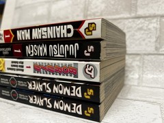 Lot of 5 Shonen Jump Manga – Chainsaw Man JJK Demon Slayer Boruto, English Ed