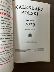 Kalendarz Polski Na Rok 1979 – Polish Calendar & Stories 1979