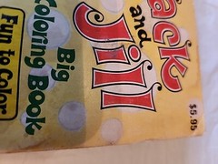 Jack And Jill Vtg Big Coloring Book, Claymore, Inc. Printed- Canada. 448 Pages.