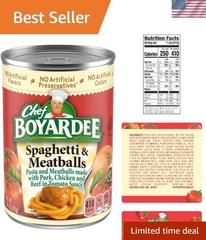 Hearty 14.5 oz Canned Spaghetti & Meatballs – Simple, Nutritious, Fast Dinner