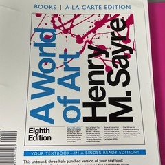 World of Art, A, Books a la Carte Edition (8th Edition) – Loose Leaf Binder GOOD