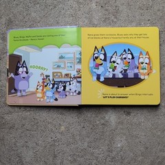 4 x BLUEY BOARD PICTURE BOOKS THE BEACH THE POOL CHARADES BOB BILBY
