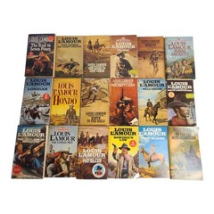 18 Piece Lot Of Louis L’amour Western Trade Paperback Books Titles As Shown