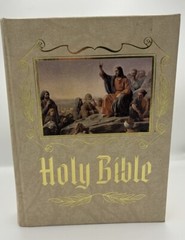 Holy Bible The New American Bible Vtg 1987 Gold Edges Heirloom Family Catholic
