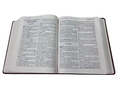 God’s Holy Bible KJV Special Margin Edition LARGE PRINT 1999 Burgundy Red Letter