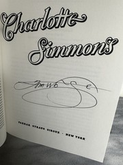 Tom Wolfe Signed Book-first Edition-i Am Charlotte Simmons-autographed Copy