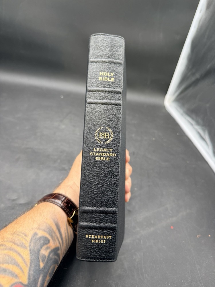 LSB, Handy Size, ICR Red Letter – Premium Black Goatskin