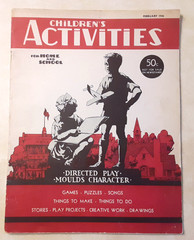 Vintage Children’s Activities for Home and School Magazine Easter 1940s Lot of 4