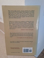 Hitler’s Justice : The Courts of the Third Reich by Ingo Muller (1991 book