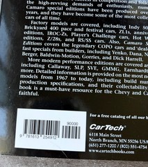 Matt Avery Camaro Special Editions Signed Book 1967-Present COPO Yenko ZL1 Z/28
