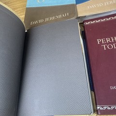 Lot of 5 David Jeremiah Leather Devotional Books Christian Set Leather READ