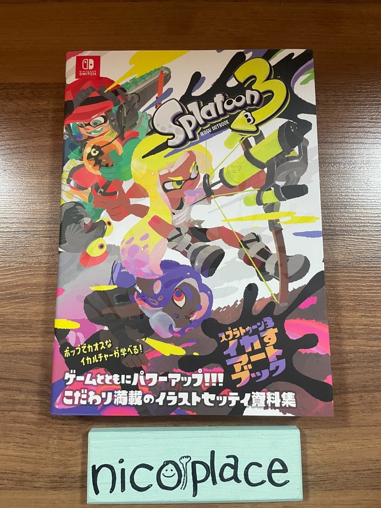 Ikasu Art Book Splatoon 3 Nintendo B5 All Color 400p 2023 Japan