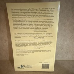 Conflict & Community in Corinth by Ben Witherington III, Paperback, Eerdmans