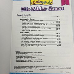 Colorful File Folder Games : Skill-Building Center Activities for Language Arts