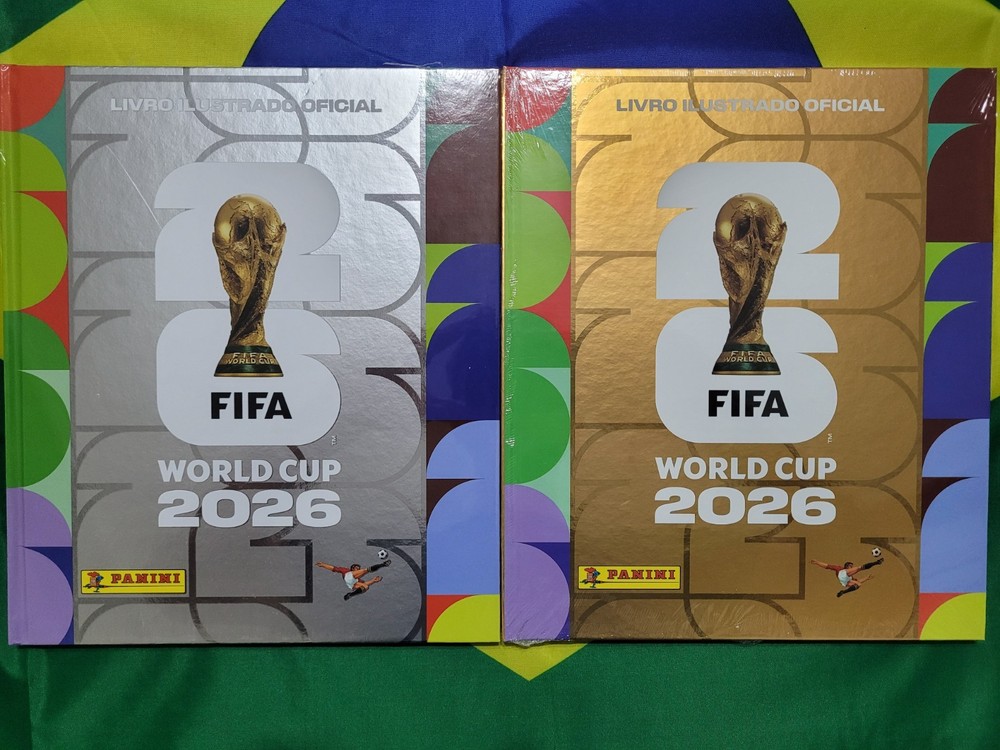Panini World Cup USA 2026 Empty SILVER and GOLD HARDCOVER Albums Brazil
