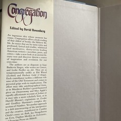Congregation Contemporary Writers Read the Jewish Bible David Rosenberg 1987 HC