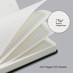 12 Pack Lined Journal Notebooks for & Men, 240 Pages, Medium 5.5″ x 8.3″, Har…