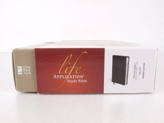 Zondervan NIV Life Application Study Bible Indexed Black Leather 1984 2011 USA