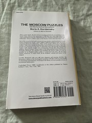 Moscow Puzzles : 359 Mathematical Recreations by Boris A. Kordemsky