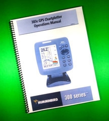 Owners Manual for Humminbird 383c GPS Chartplotter 118 Pages W/Clear Covers!