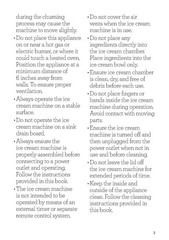 BREVILLE BCI600XL Ice Cream Maker Instruction Manual BINDER – TOUGH FRONT & BACK