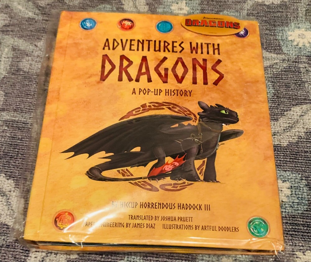 DreamWorks Dragons: Adventures with Dragons : A Pop-Up History by Joshua Pruett