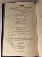 The Chronicles of Narnia by C. S. Lewis Barnes & Noble HC Leather Bound