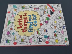Lots of Things to Find and Color Fiona Watt Trade Paperback Usborne Activities