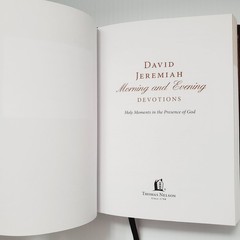David Jeremiah Morning & Evening Devotions Christian Gift Hardcover Book Nelson