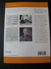 OSPREY BATTLE ORDERS #6 AMERICAN EXPEDITIONARY FORCES IN WORLD WAR I VG/NN