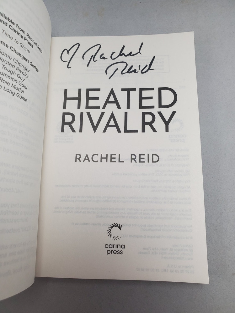 Heated Rivalry Rachel Reid SIGNED Autographed