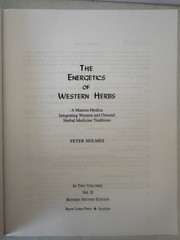 Energetics of Western Herbs Vol I II 1 2 Holmes PB set 2nd ed herbs homeopathic