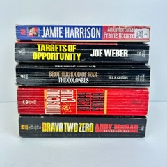 Lot of 5 Mystery War Crime Fiction PB Books/Novels Multiple Titles/Authors