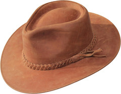 Premium Leather Fedora – Wide Brim Hat Leather – Water Resistant