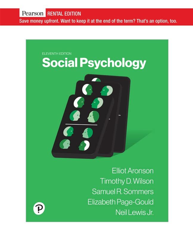 Social Psychology by Elliot Aronson