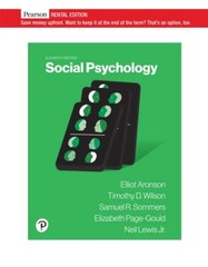 Social Psychology by Elliot Aronson