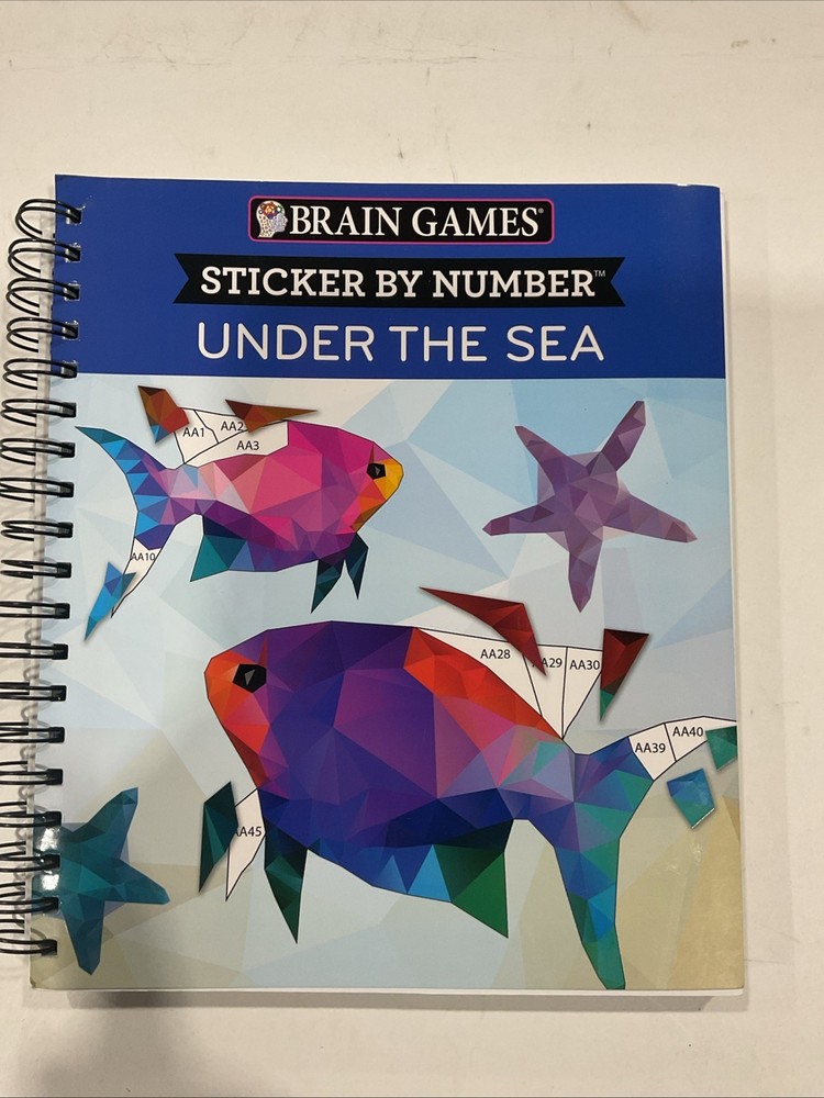 Sticker By Number Under The Sea 156 Pages Fun Art Activity For All Ages