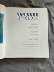 Van Gogh: Up Close Hardcover