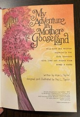 MY ADVENTURE IN MOTHER GOOSELAND by Alan Taylor Vintage Children’s 1974