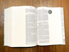 French Journal Bible, Segond 21, Blue Flower Cover & Pages, Padded Hardcover
