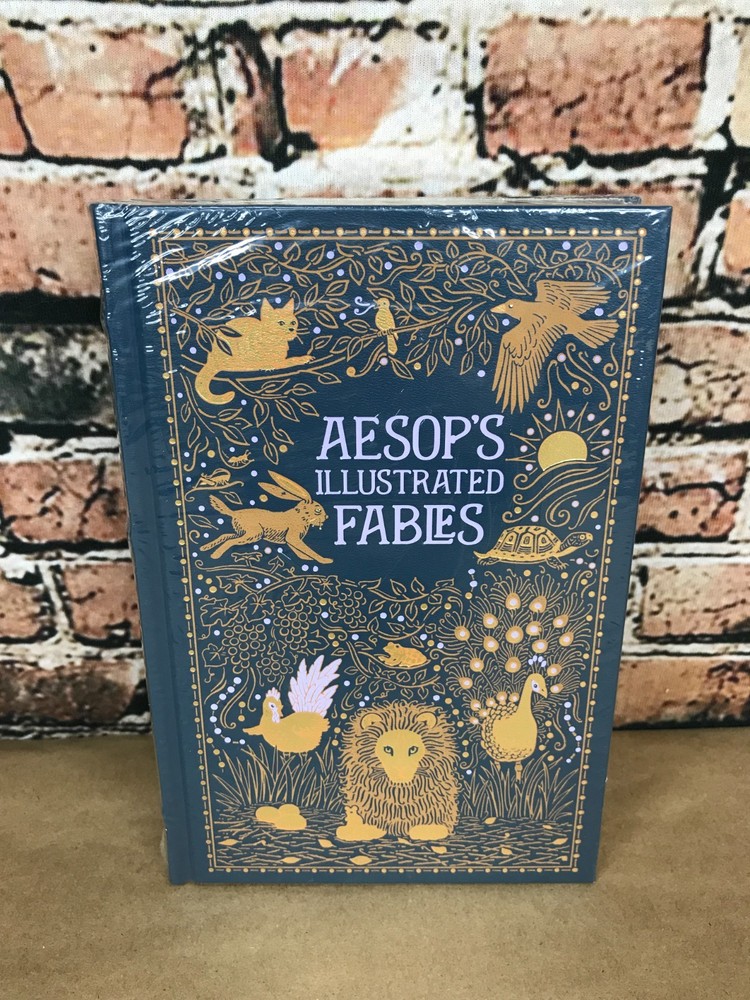 AESOP’S ILLUSTRATED FABLES by Aesop Leather Bound Collectible NEW