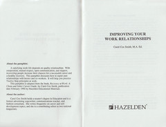 Improving Your Work Relationships, Carol Cox Smith, Alcoholics Anonymous related