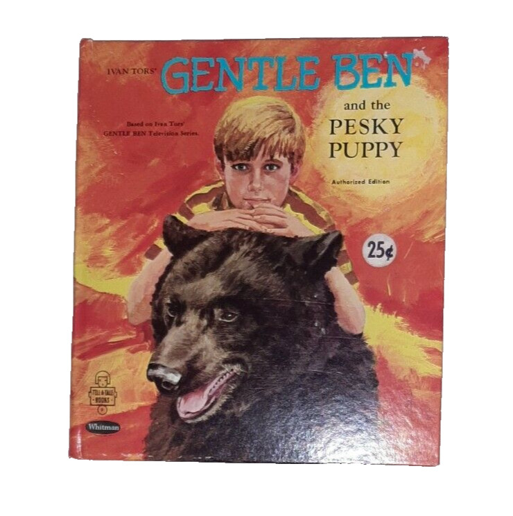 Tell-A-Tale Gentle Ben and the Pesky Puppy Whitman 1969 Children’s Book Vintage