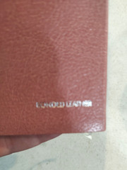 The New Testament With Proverbs: KJV bible Slimline Red Letter gold edge Leather