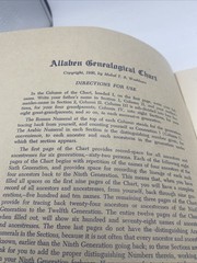 Allaben Genealogical Chart Guide To Trace Your Own Ancestry 12 Pages Of Charts