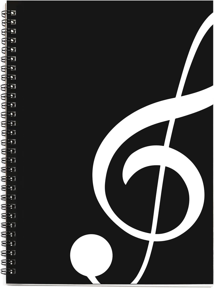 Coguzed 100 Pages Blank Sheet Music Notebook – 26X19cm Staff Paper for Musicians
