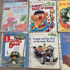 Vintage Little Golden Books Mixed Lot 12 Classics 1940s-70s Disney Sesame Street