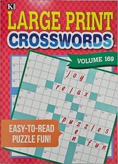 Kappa Large Print Crosswords Puzzle Books, 32 Different Volumes to Select U-PICK