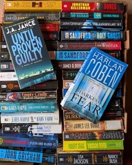 Lot of 18 Suspense Crime Mystery Thriller Fiction Paperback Books Random Mix